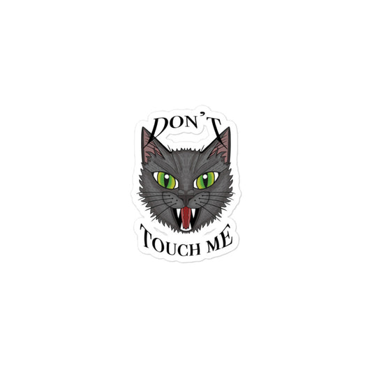 Don’t touch me Bubble-free stickers