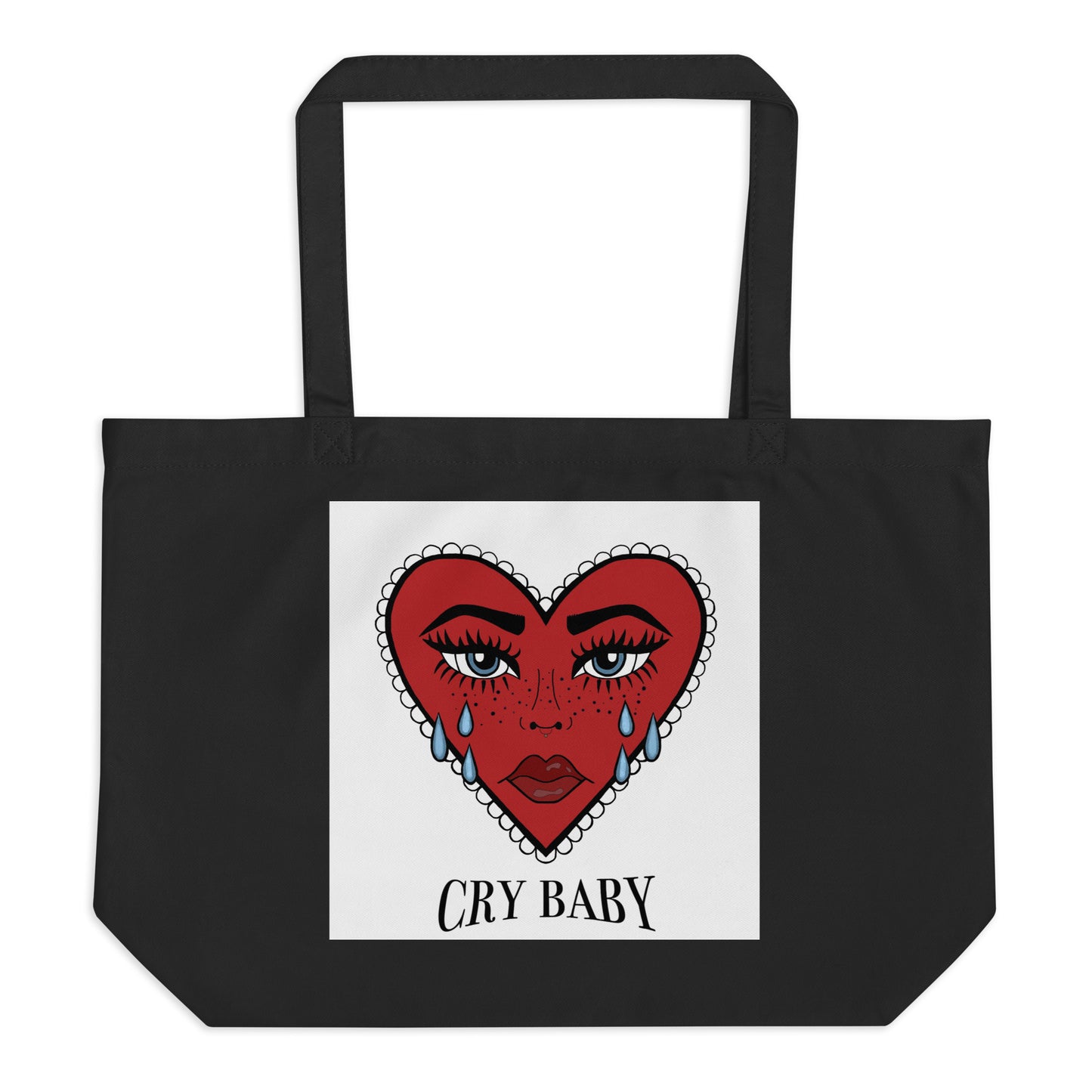 Large organic tote bag