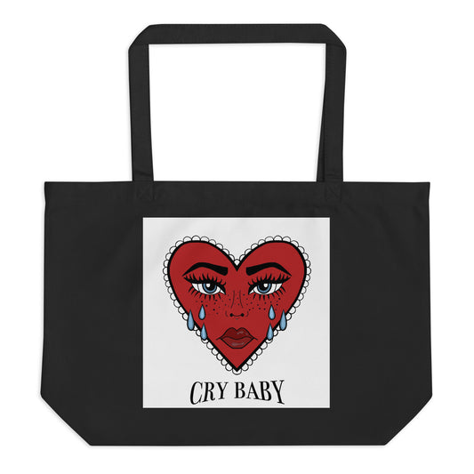 Large organic tote bag