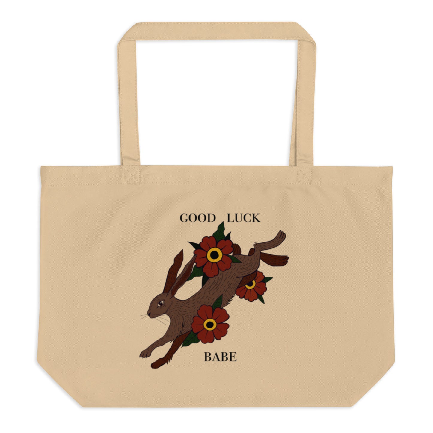 Large organic tote bag