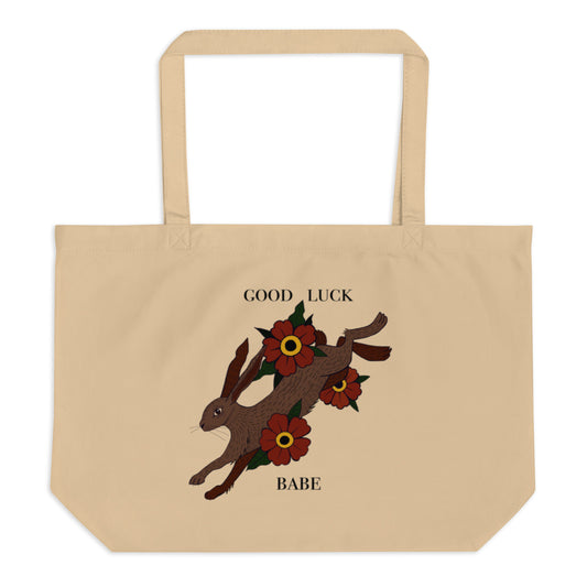 Large organic tote bag
